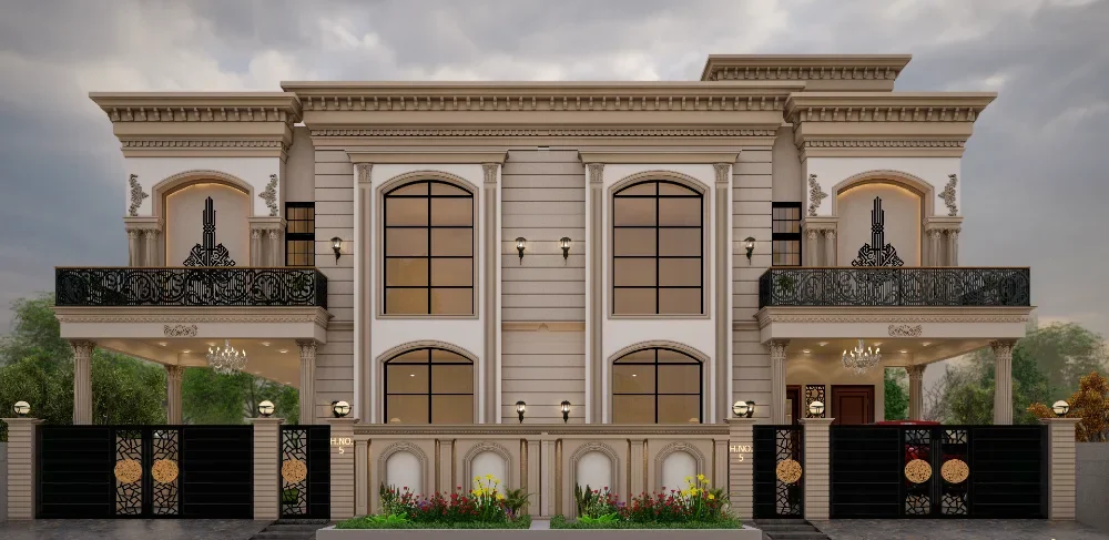 Classical Duplex House Design 78 1 Kanal Duplex Classical House Design by Edify Studio